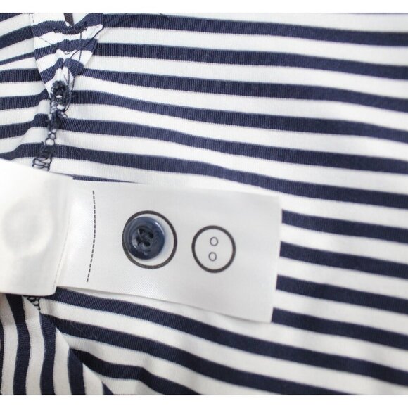 UNTUCKit Striped Polo Shirt Men's XL Golf Travel Stretch Casual Relaxed Fit - Picture 9 of 11